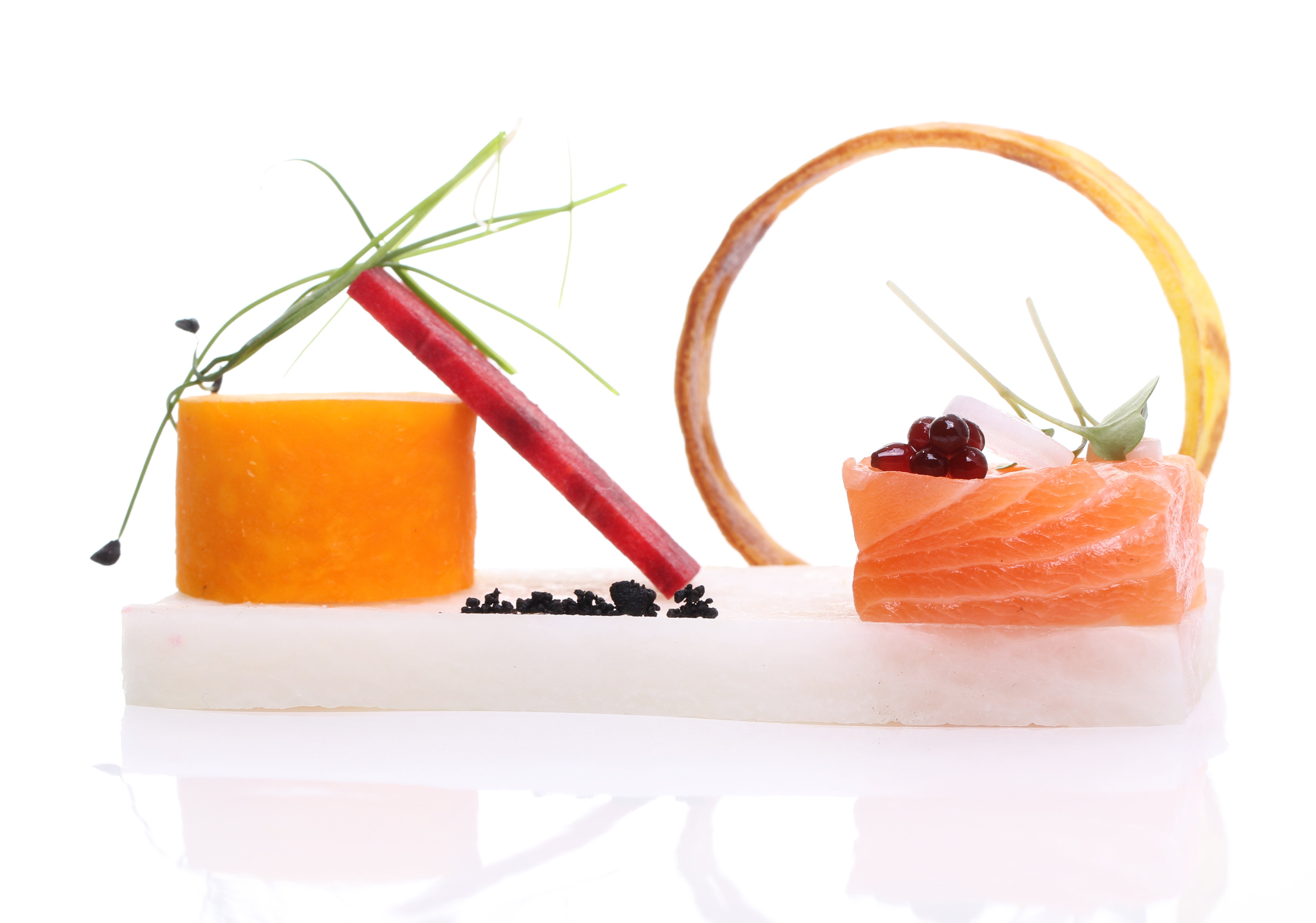 A picture of gourmet sushi